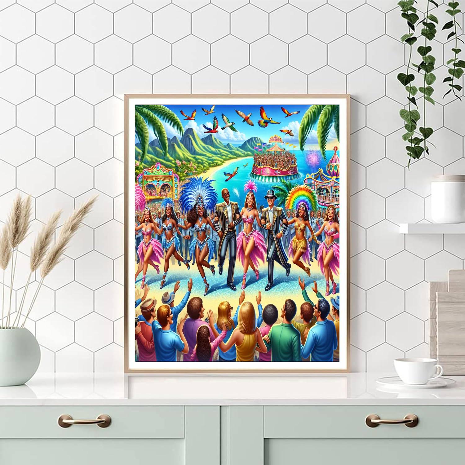 Lanzarote Carnival DIY Paint By Numbers