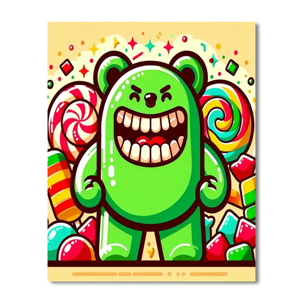 Gigantic Gummy Bear Paint By Color