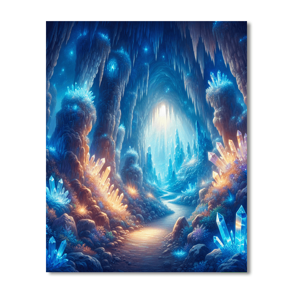 Adventure Through Mystic Caves Number Painting