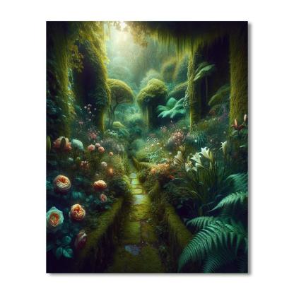 Enchanted Garden Hideaway DIY Paint By Numbers
