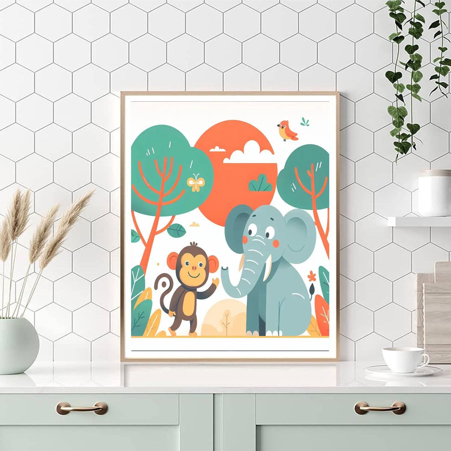 Creative Jungle Safari Painting Number Kit