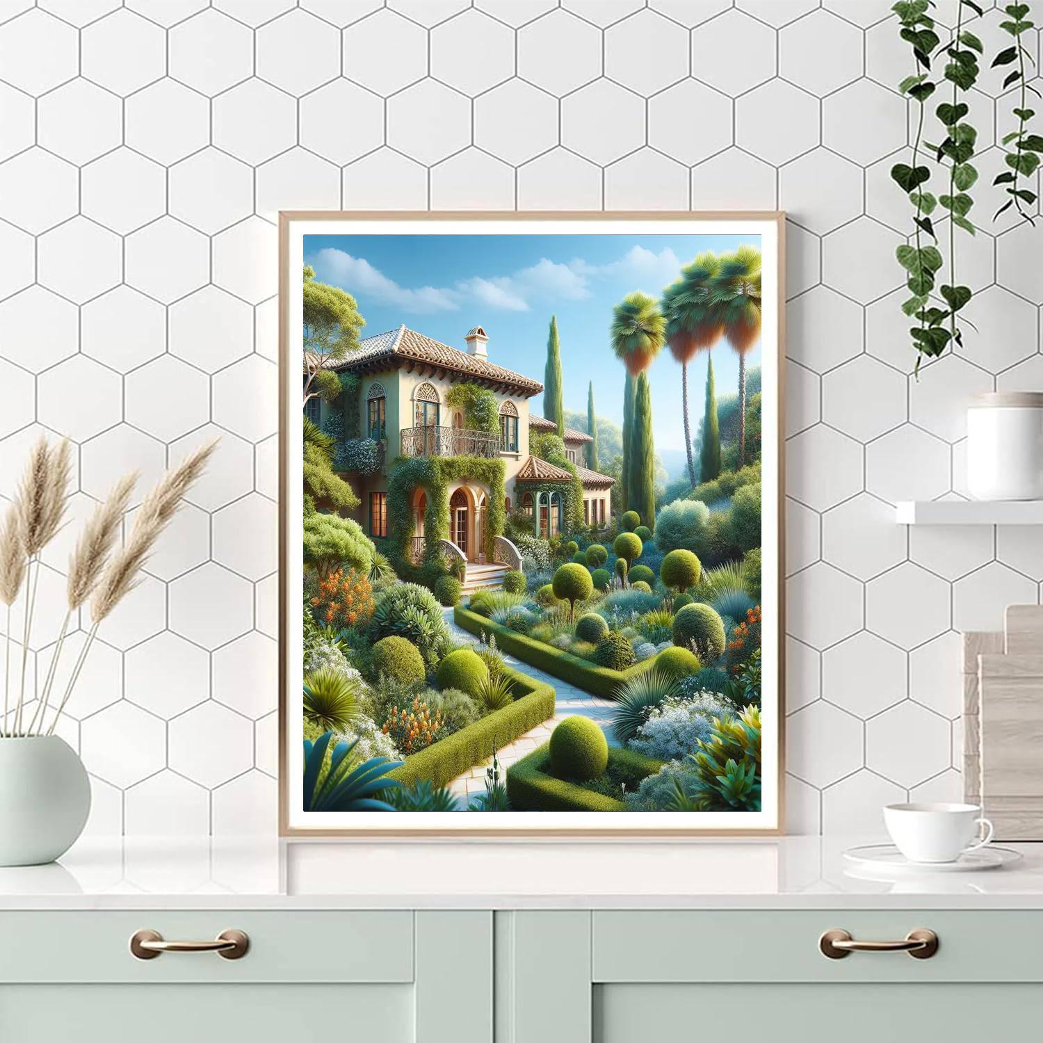 Mediterranean Villa Escape Numbered Painting Kits