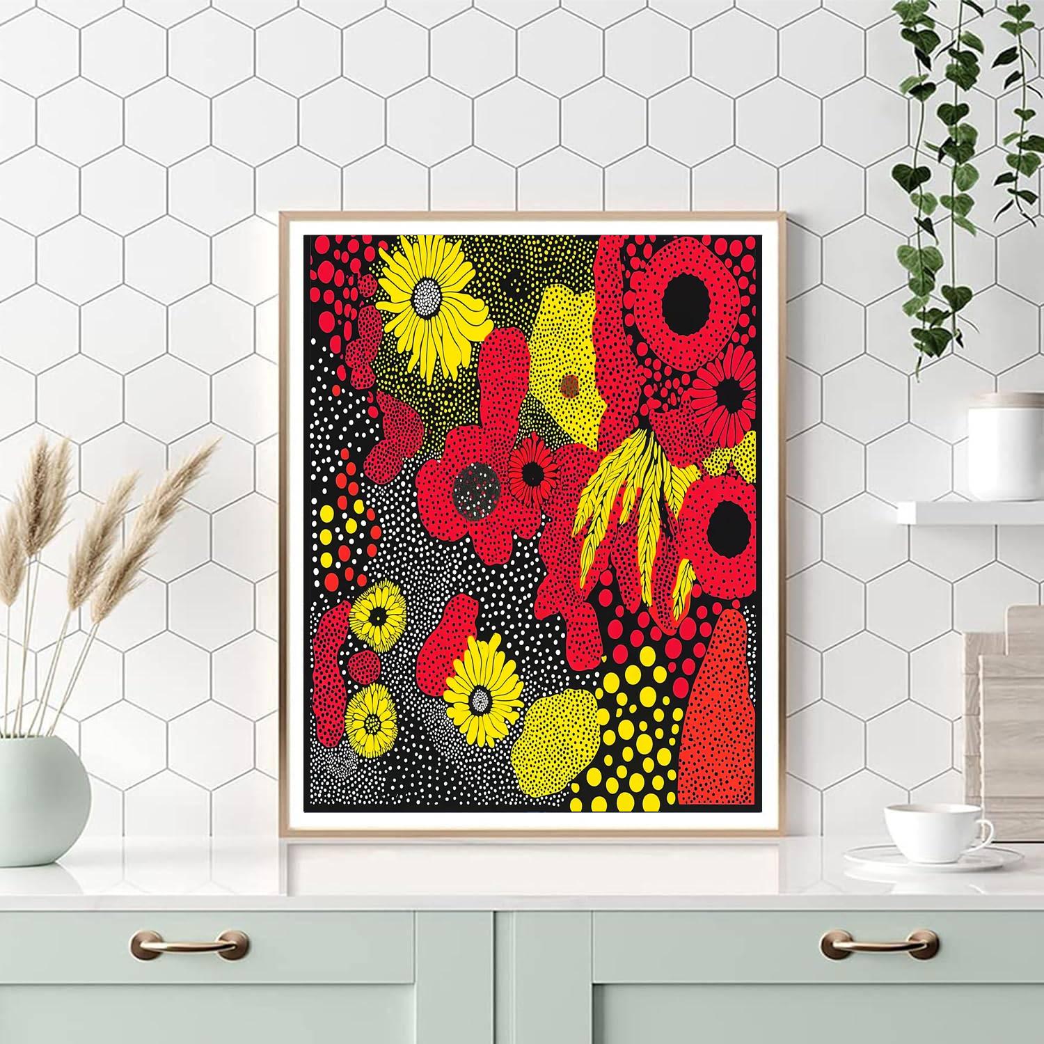 Yayoi Kusama Inspired Infinite Connections  Paint By Numbers