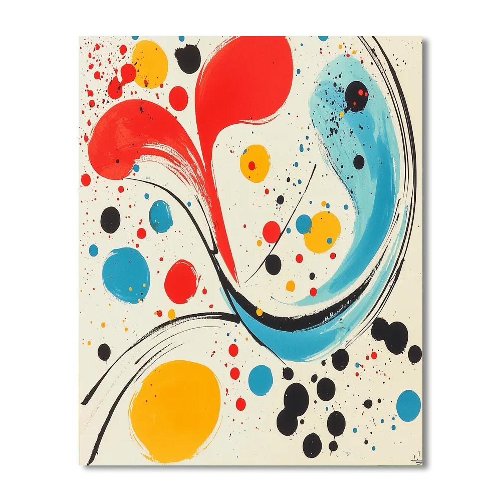 Joan Miró Inspired A Symphony Of Whimsy  Paint By Numbers Art