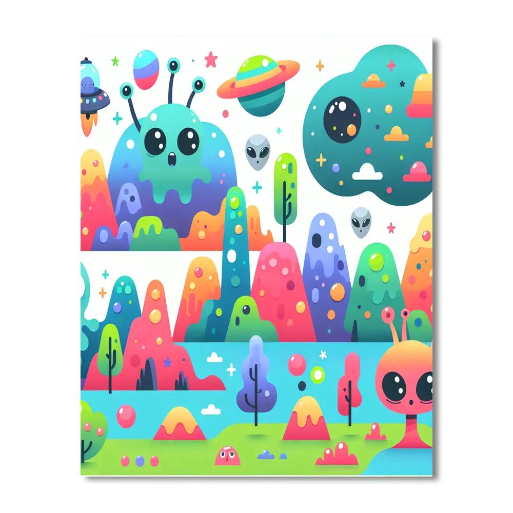 Alien World Expedition Paint By Number