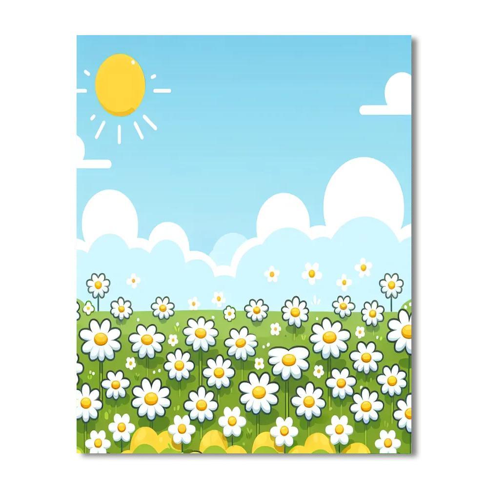 Dainty Daisies Paint By Numbers Art
