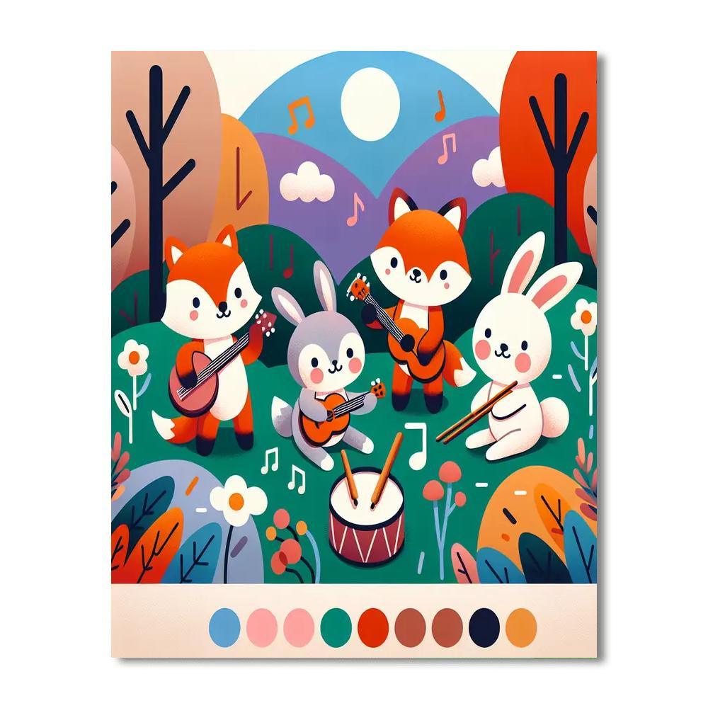 Nature's Symphony Orchestra Numbered Painting Kits