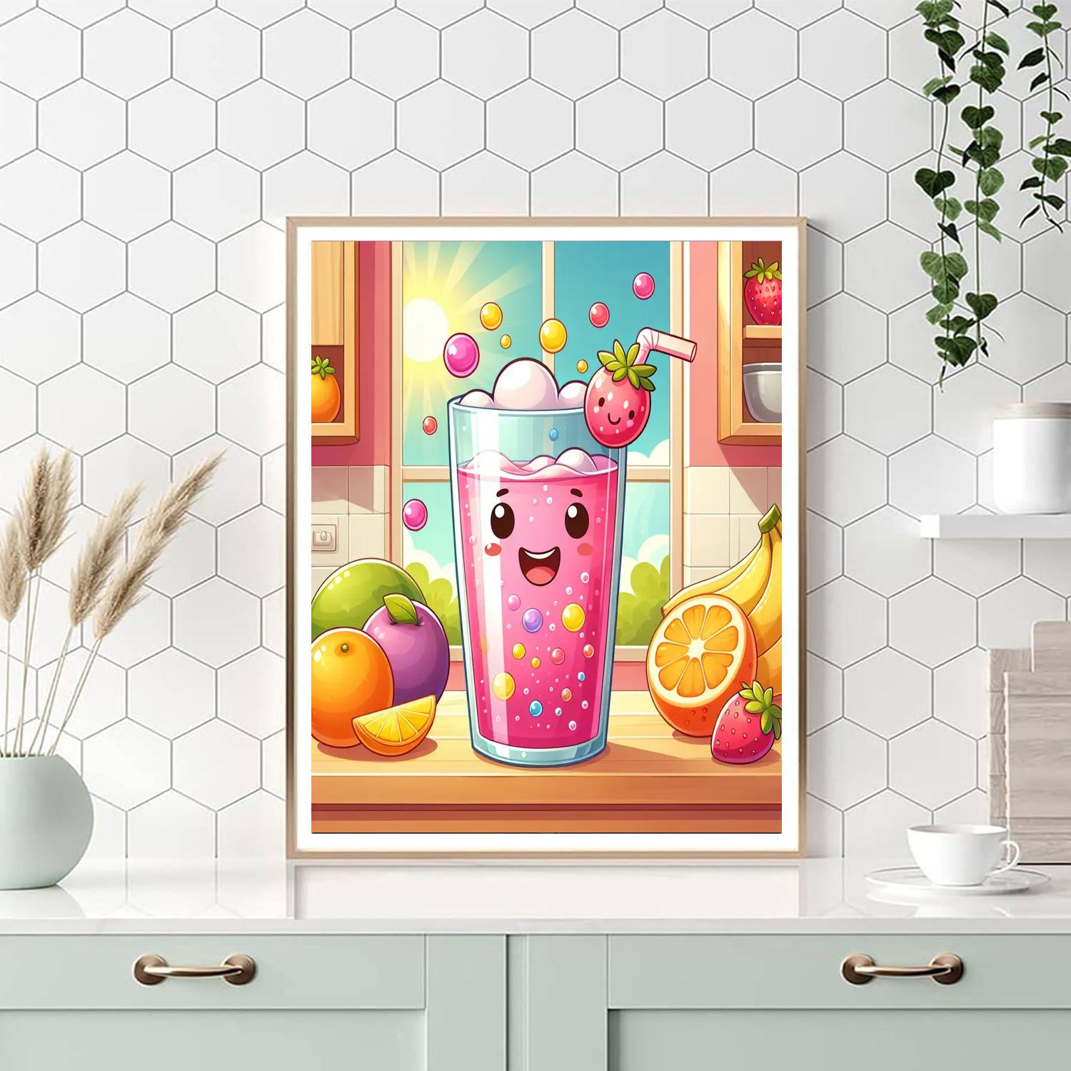 Bubbly Beverage Painting Number Kit