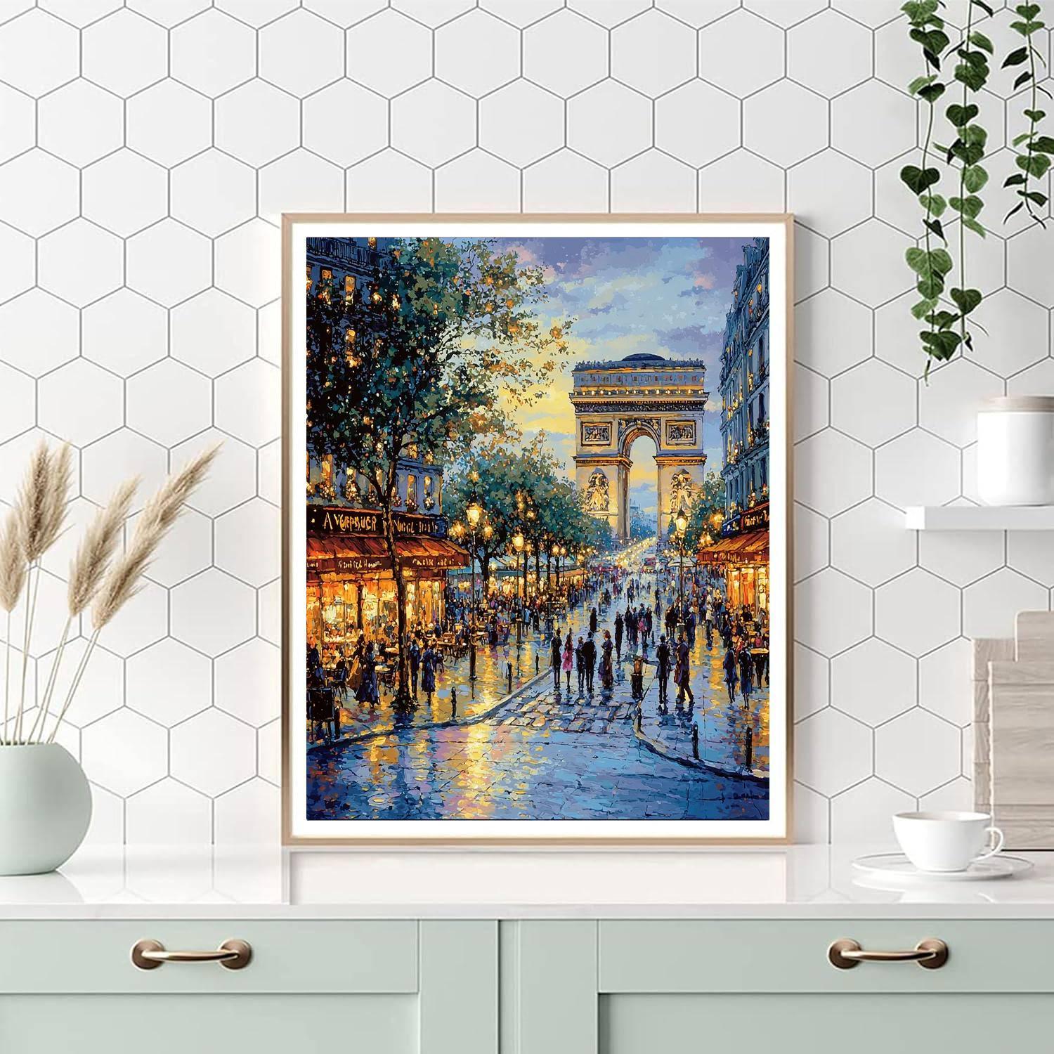 Champs-Élysées - Paris Painting Number Kit