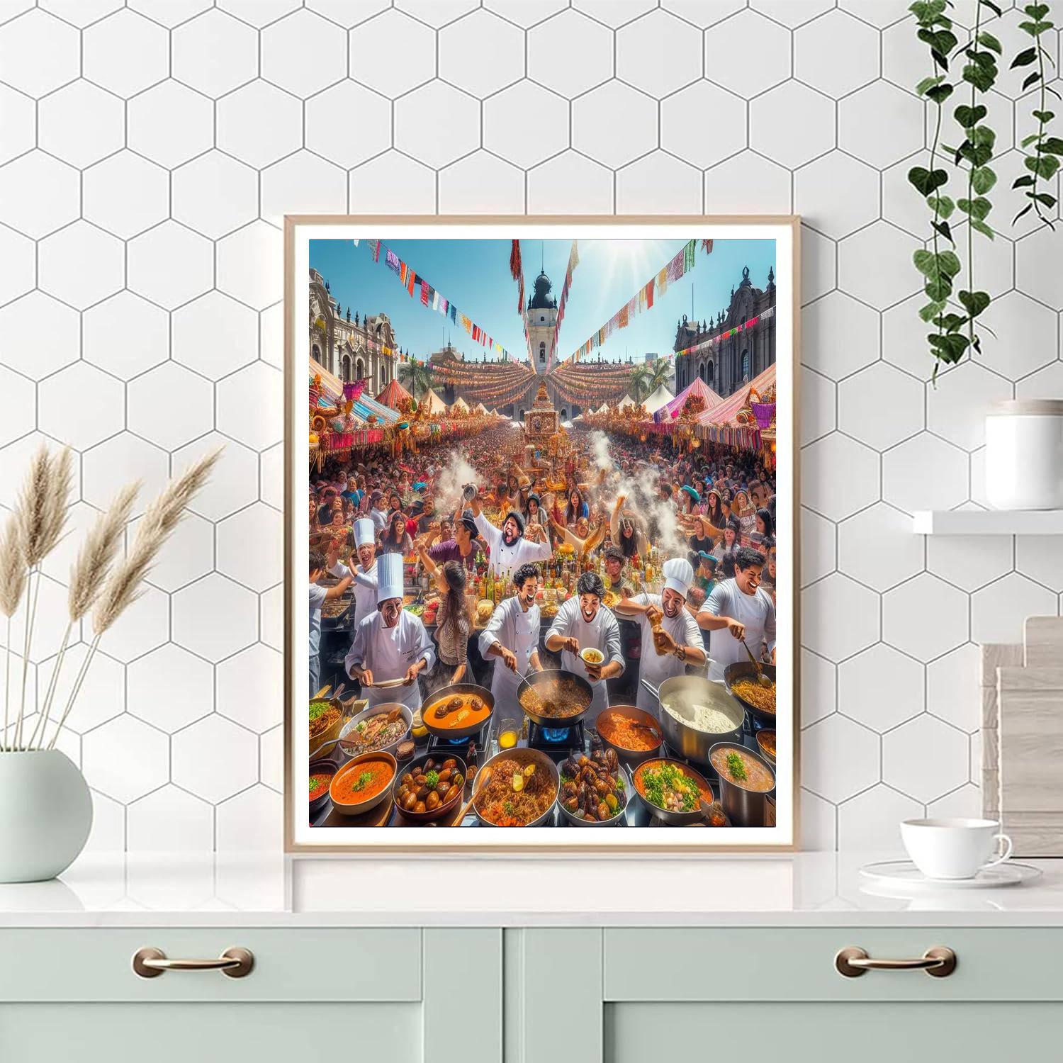 Lima Food Festival - Peru Number Painting