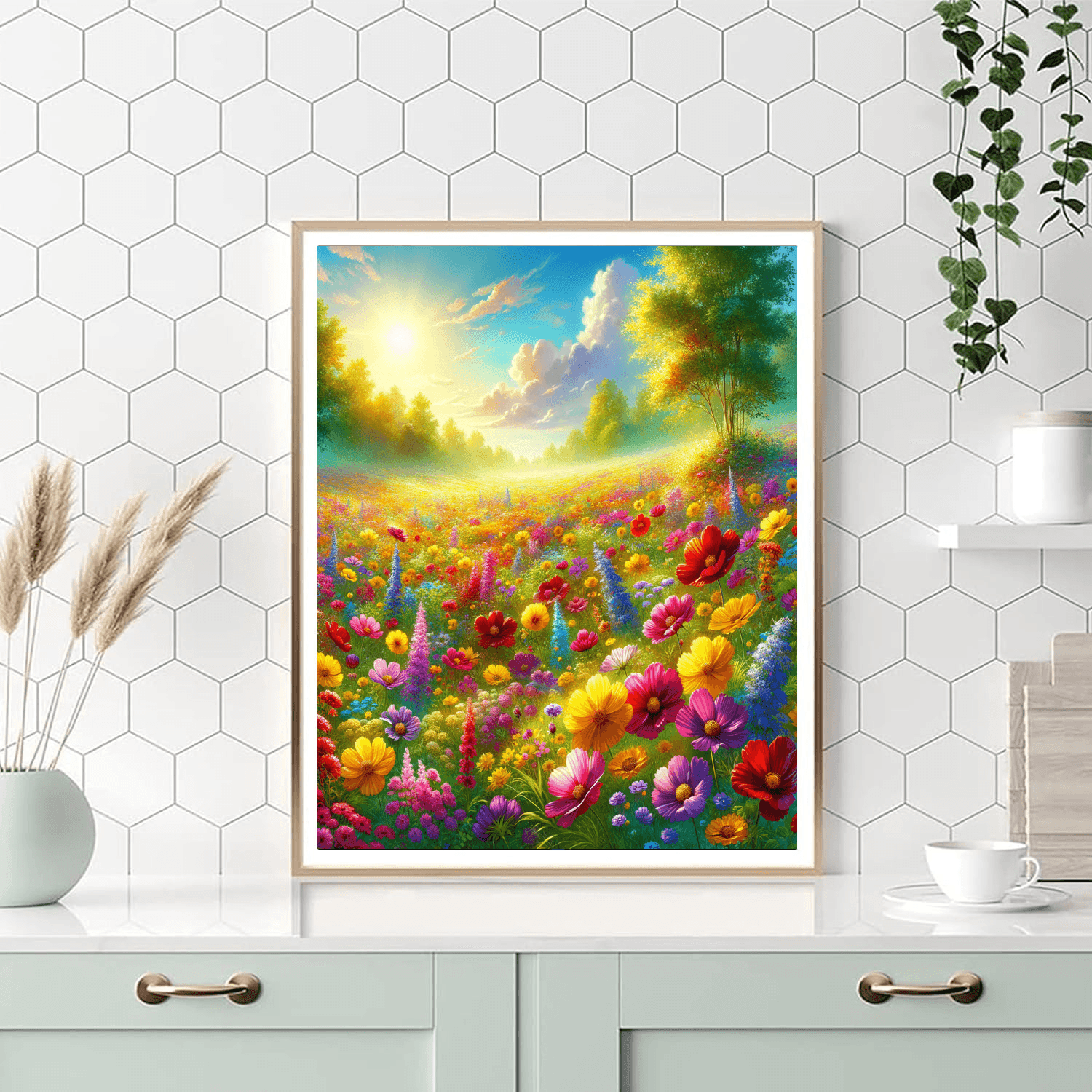 Wildflower Meadow Magic Paint By Numbers Art