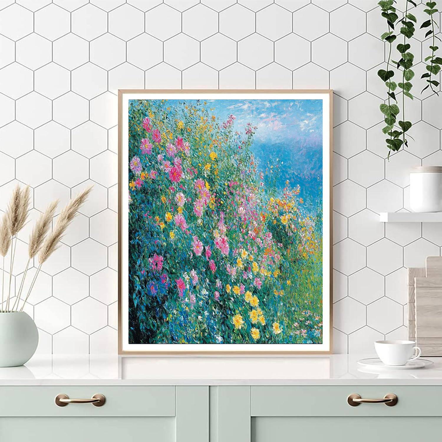 Claude Monet Inspired Dreamy Flower Garden  Paint By Numbers Kits