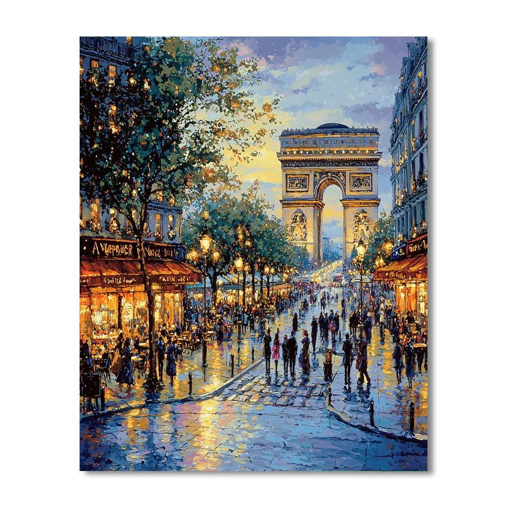 Champs-Élysées - Paris Painting Number Kit