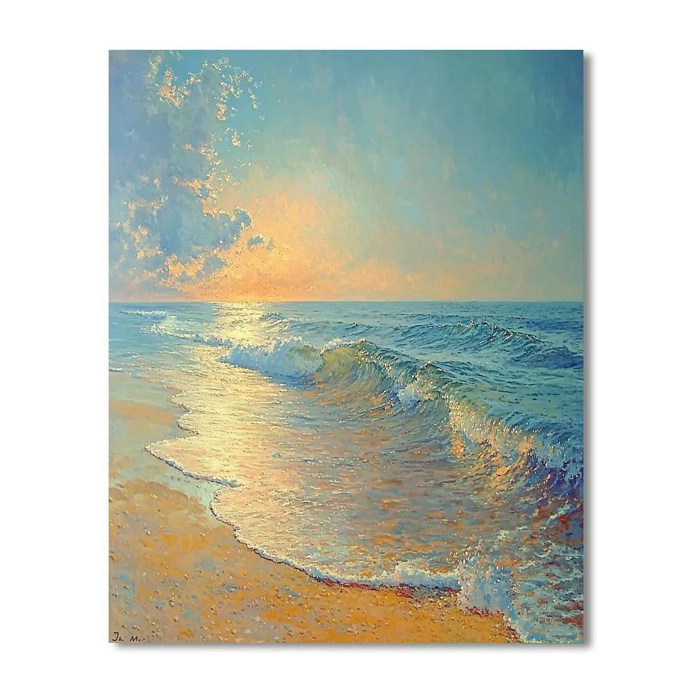 J.M.W. Turner Inspired Serene Coastline  Paint By Numbers