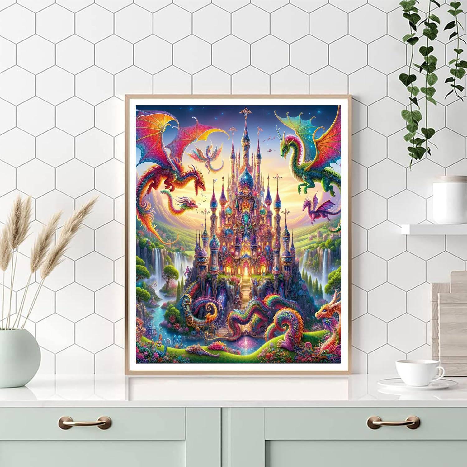 Captivating Fantasy Landscape Painting Number Kit