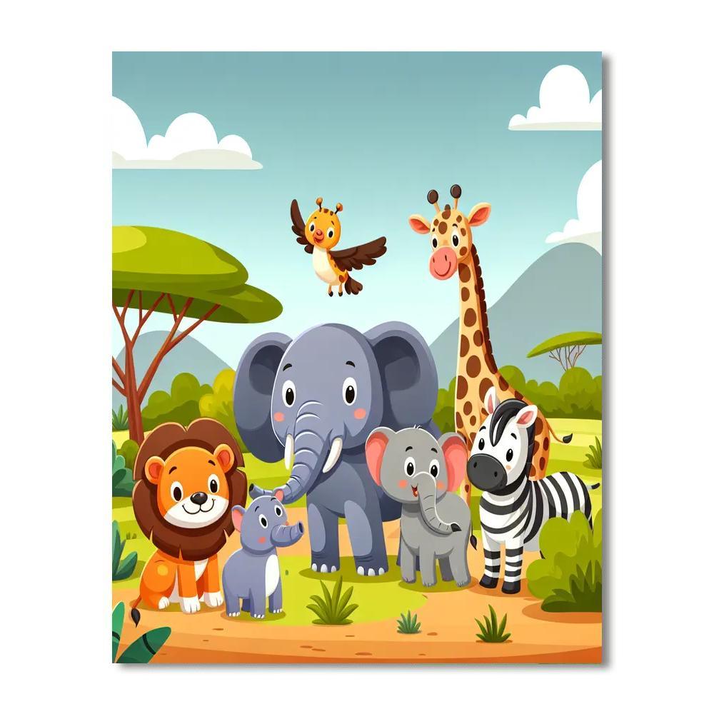 Safari Adventures In Africa Paint By Number