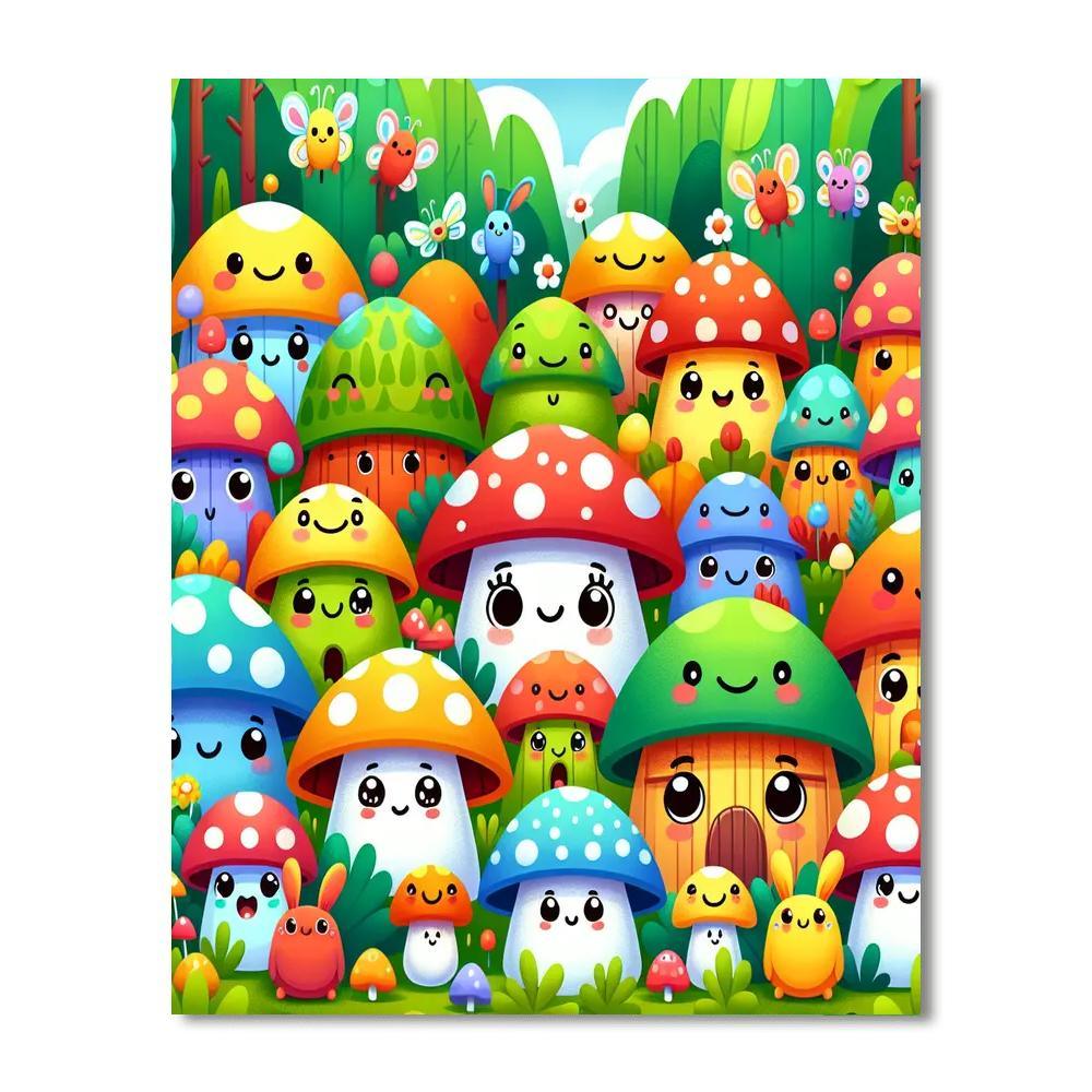 Magical Mushroom Kingdom Paint By Number