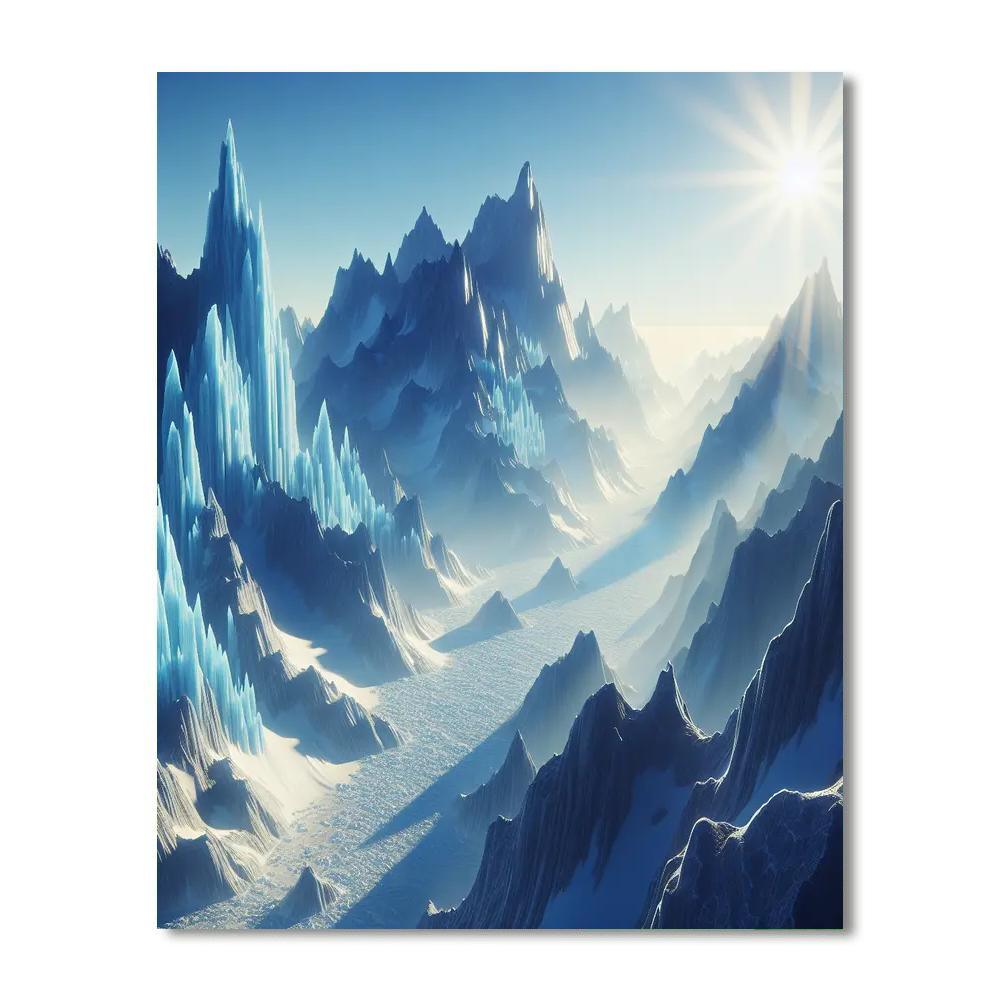 Glacial Wonderscape Paint By Numbers Art
