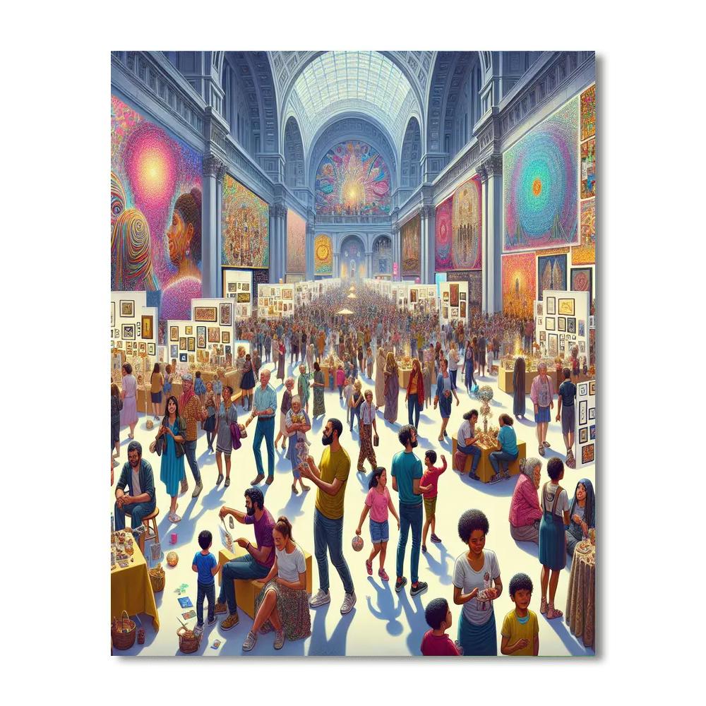 Lima Art Museum Festival - Peru Number Painting