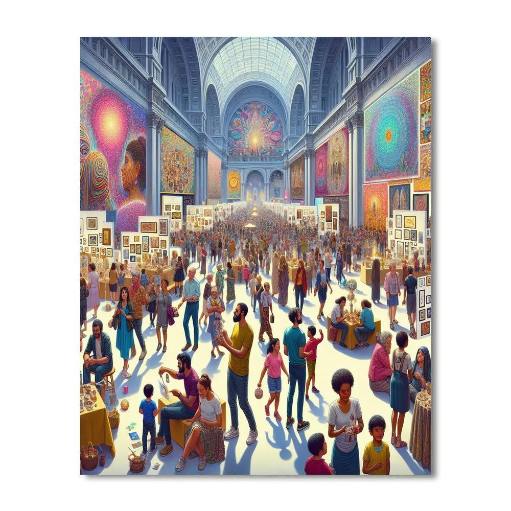 Lima Art Museum Festival - Peru Number Painting