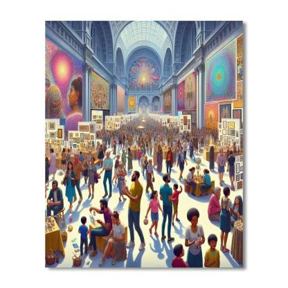 Lima Art Museum Festival - Peru Number Painting