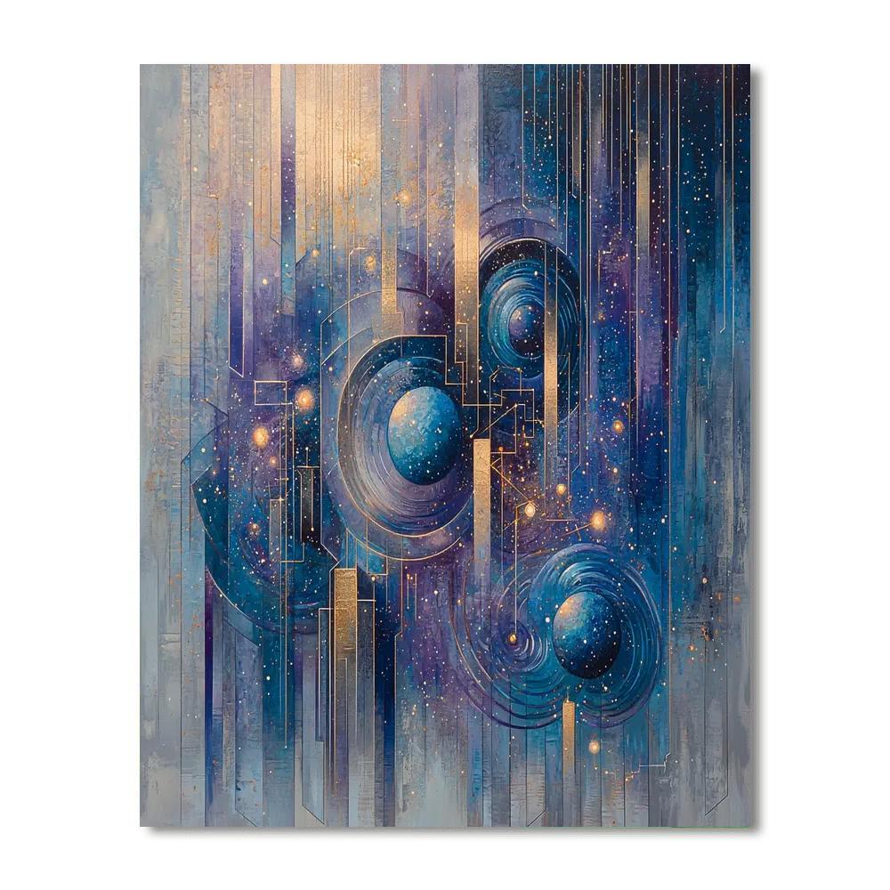 Leonardo Da Vinci Inspired Celestial Dreams And Patterns  Paint By Number