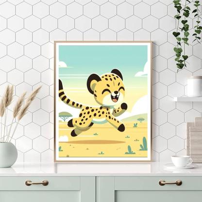 Cheeky Cheeta Paint By Number