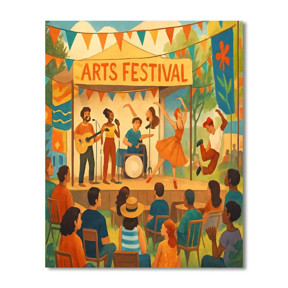 New Zealand International Arts Festival Painting Number Kit