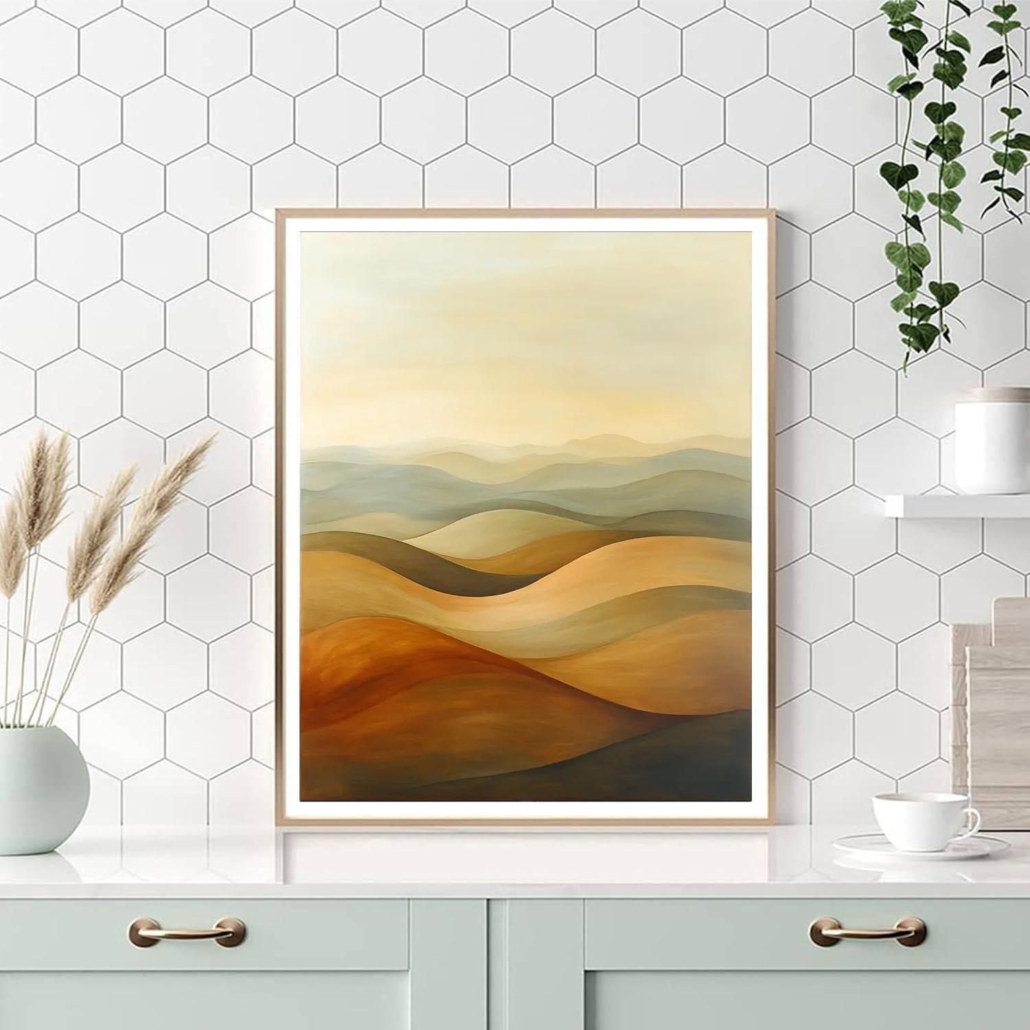 Edgar Degas Inspired Abstract Rhythms Of Nature  DIY Paint By Numbers