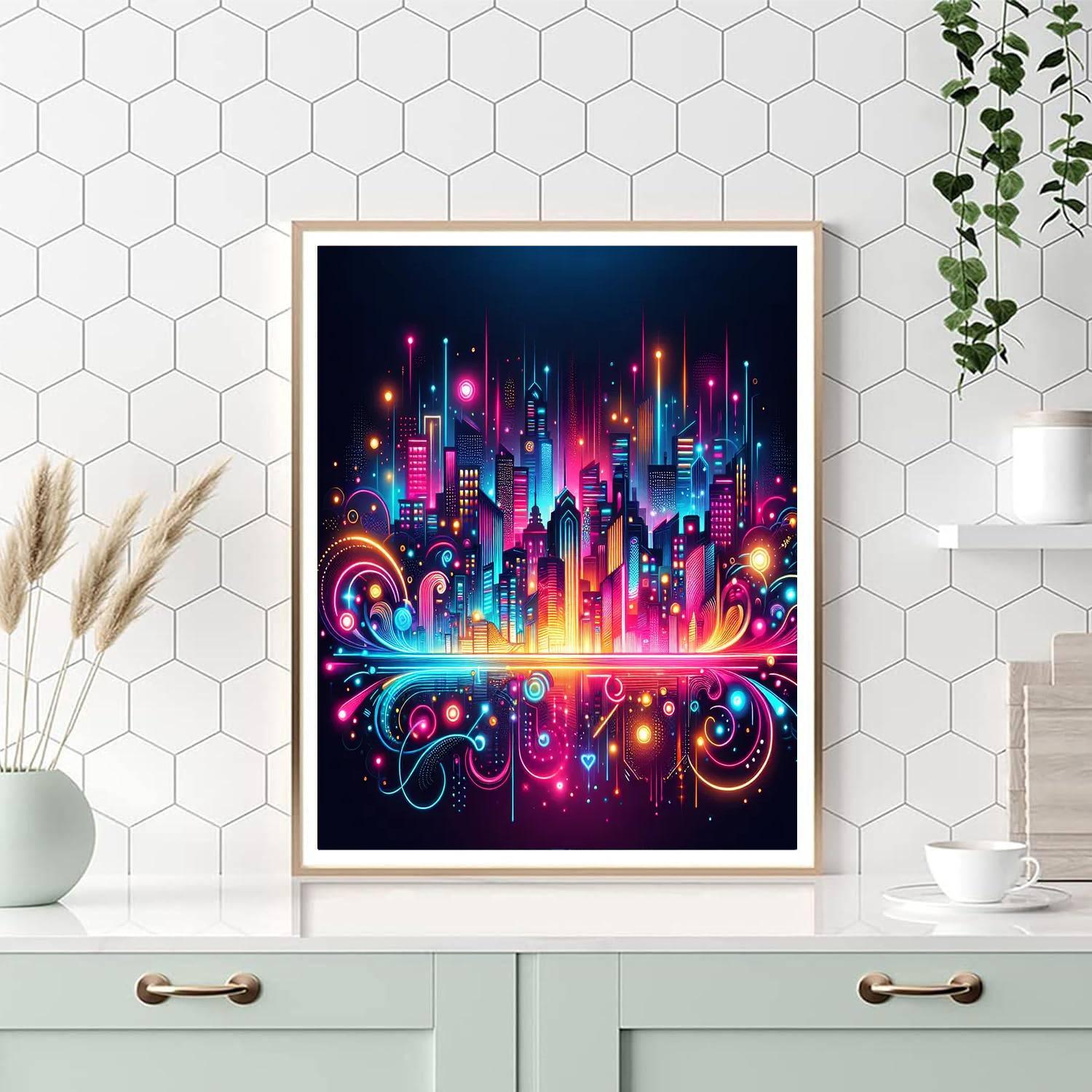 Luminous Neon Fantasy Paint By Color