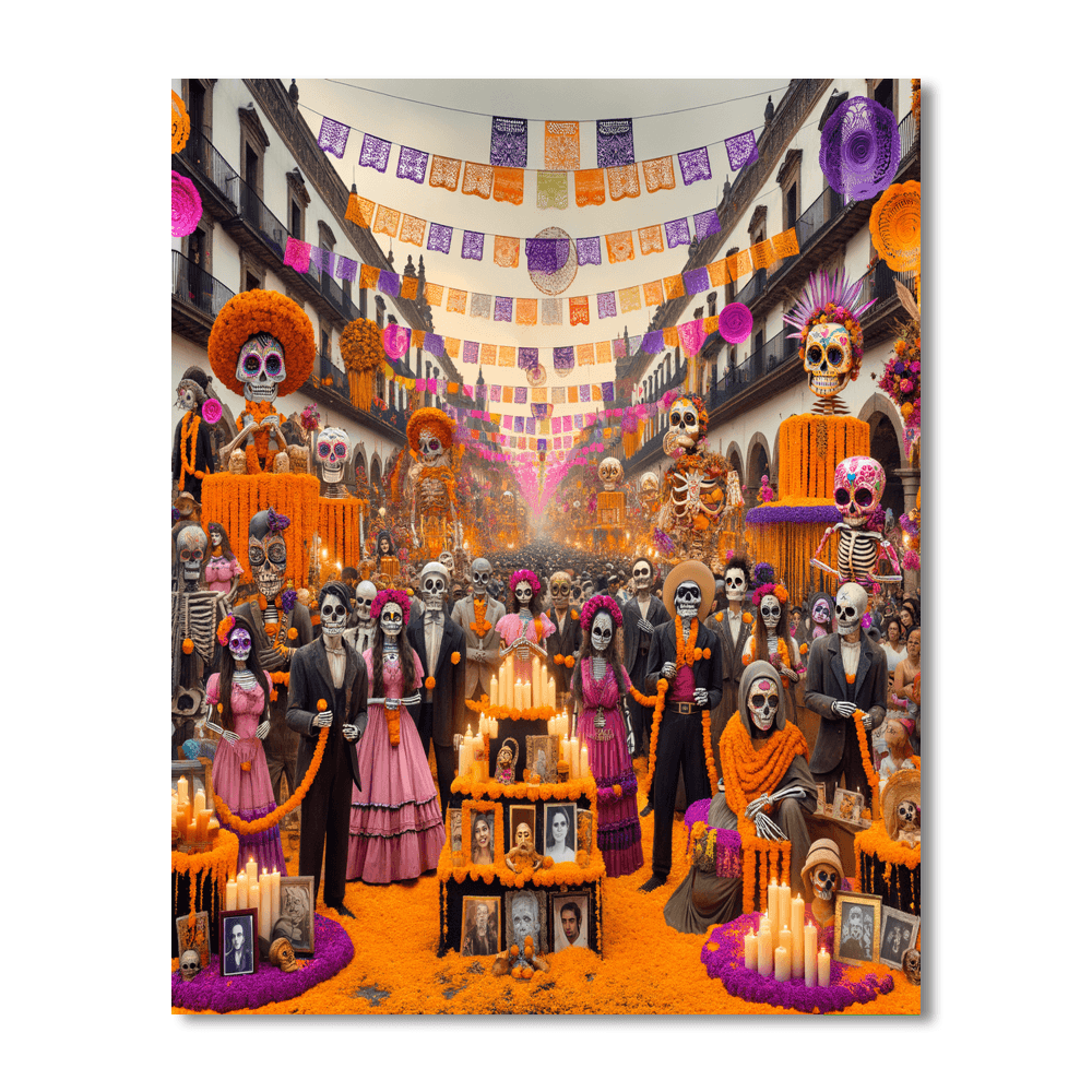 Day Of The Dead - Mexico City Paint By Number