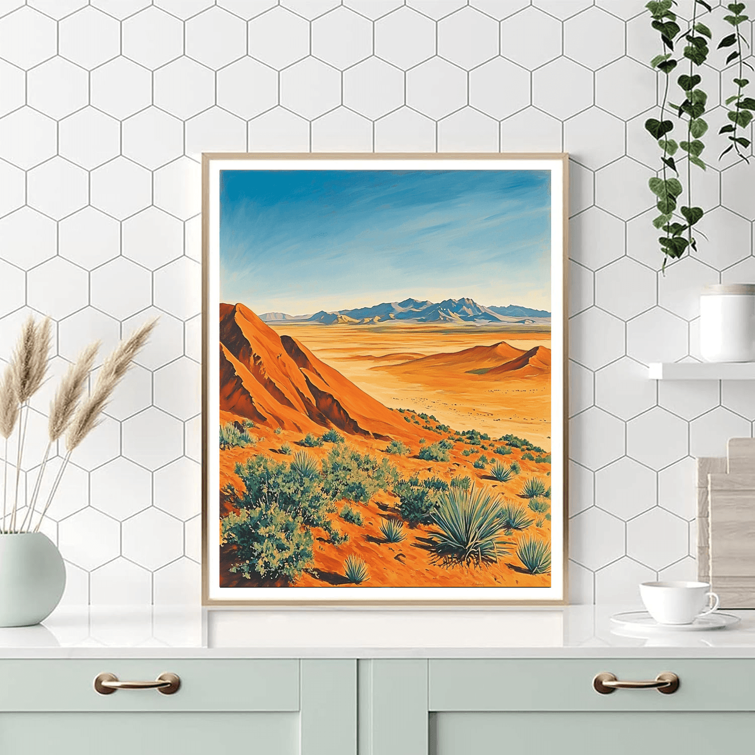 Georgia O'Keeffe Inspired Distant Horizons  Paint By Numbers