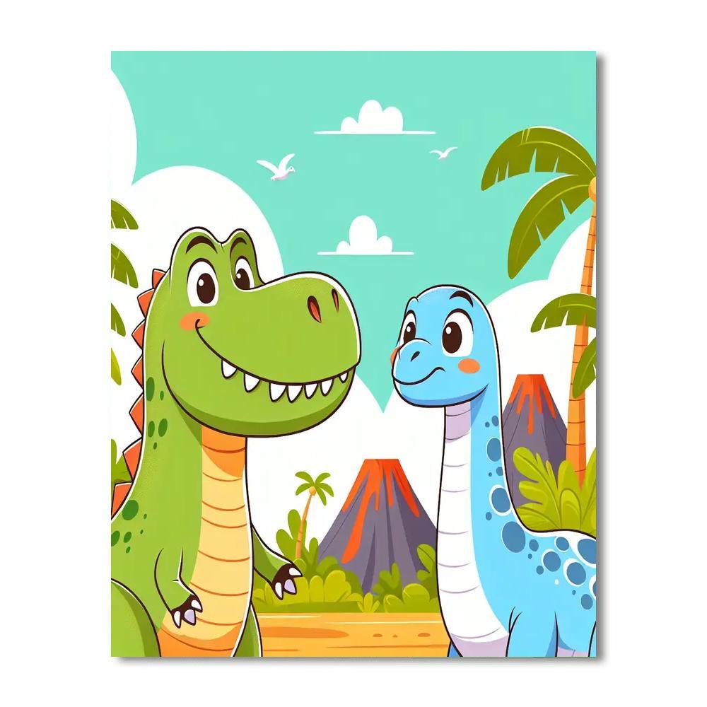 Exploring The Dinosaur Kingdom Paint By Number
