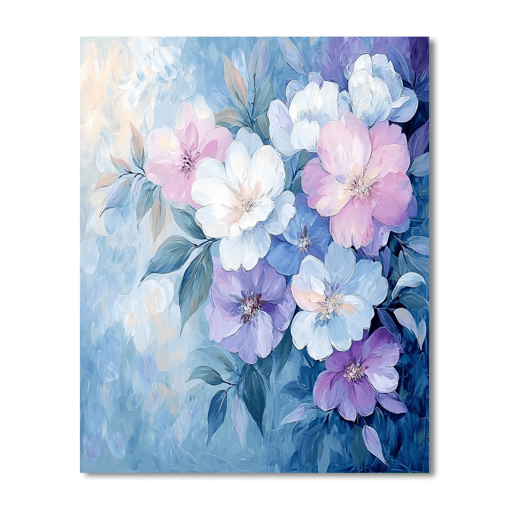 Renoir Inspired Serene Floral Symphony - DIY Painting By Numbers Kit