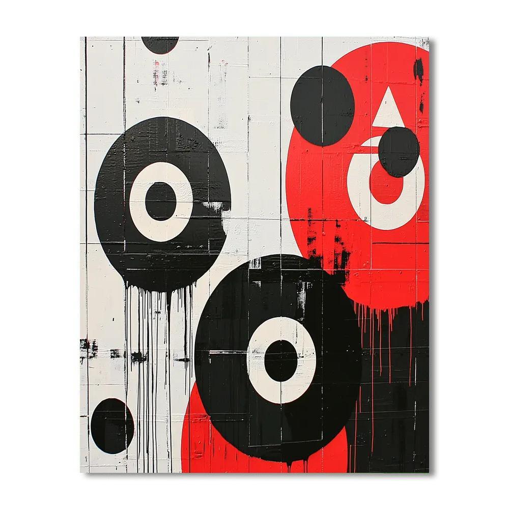 Banksy Inspired Cycle Of Resistance  Paint By Color