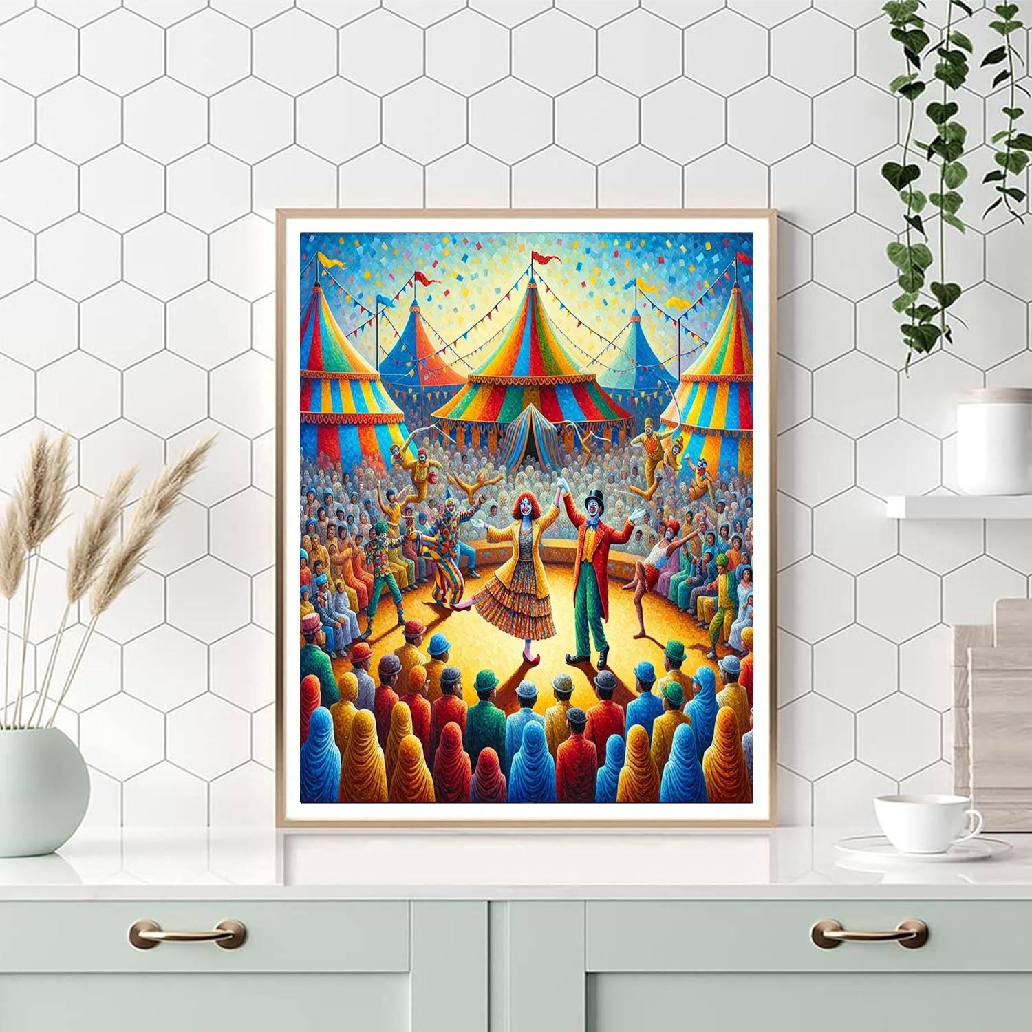 Joyous Circus Celebration Paint By Numbers