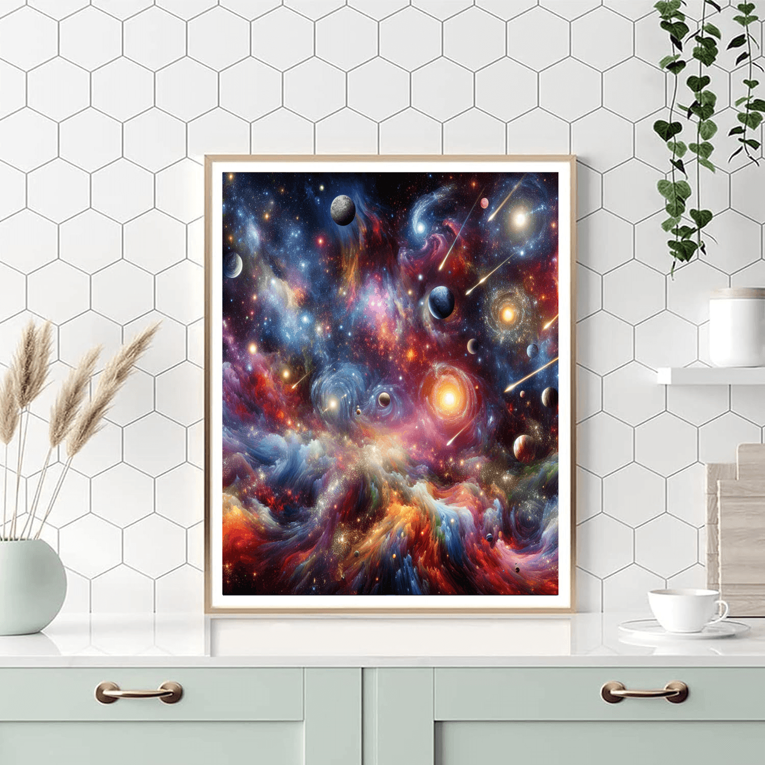 Cosmic Journey Through Space Numbered Painting Kits