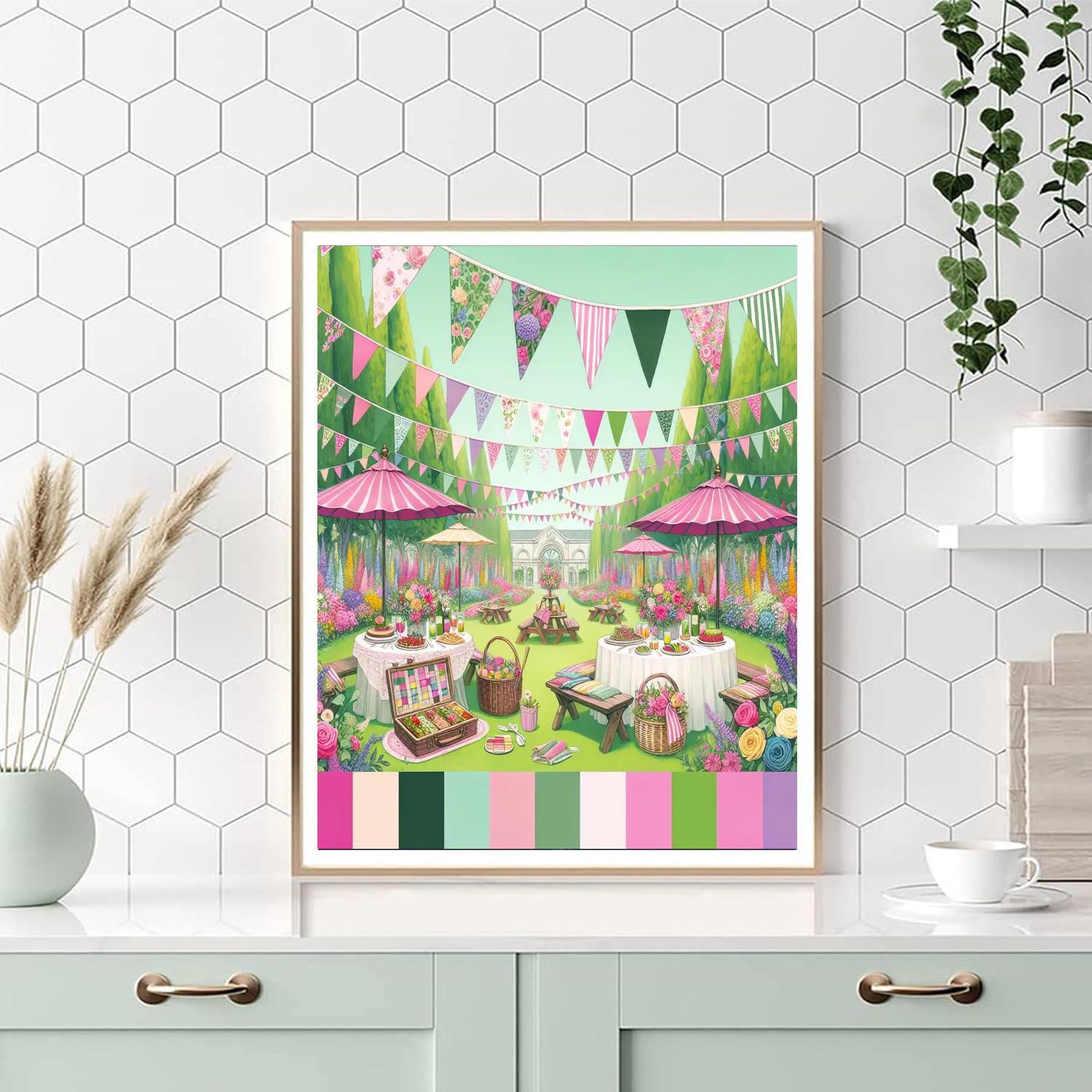 Garden Party Splendor Paint By Number