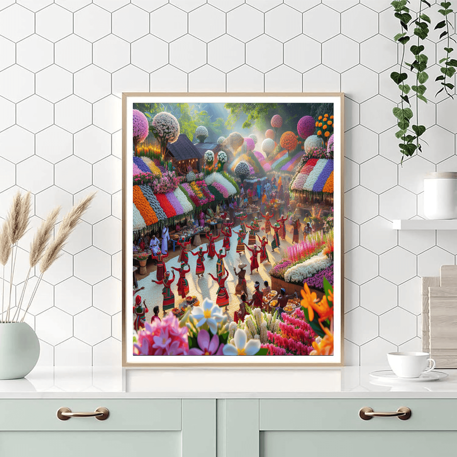 Jasmine Festival - Sri Lanka DIY Paint By Numbers