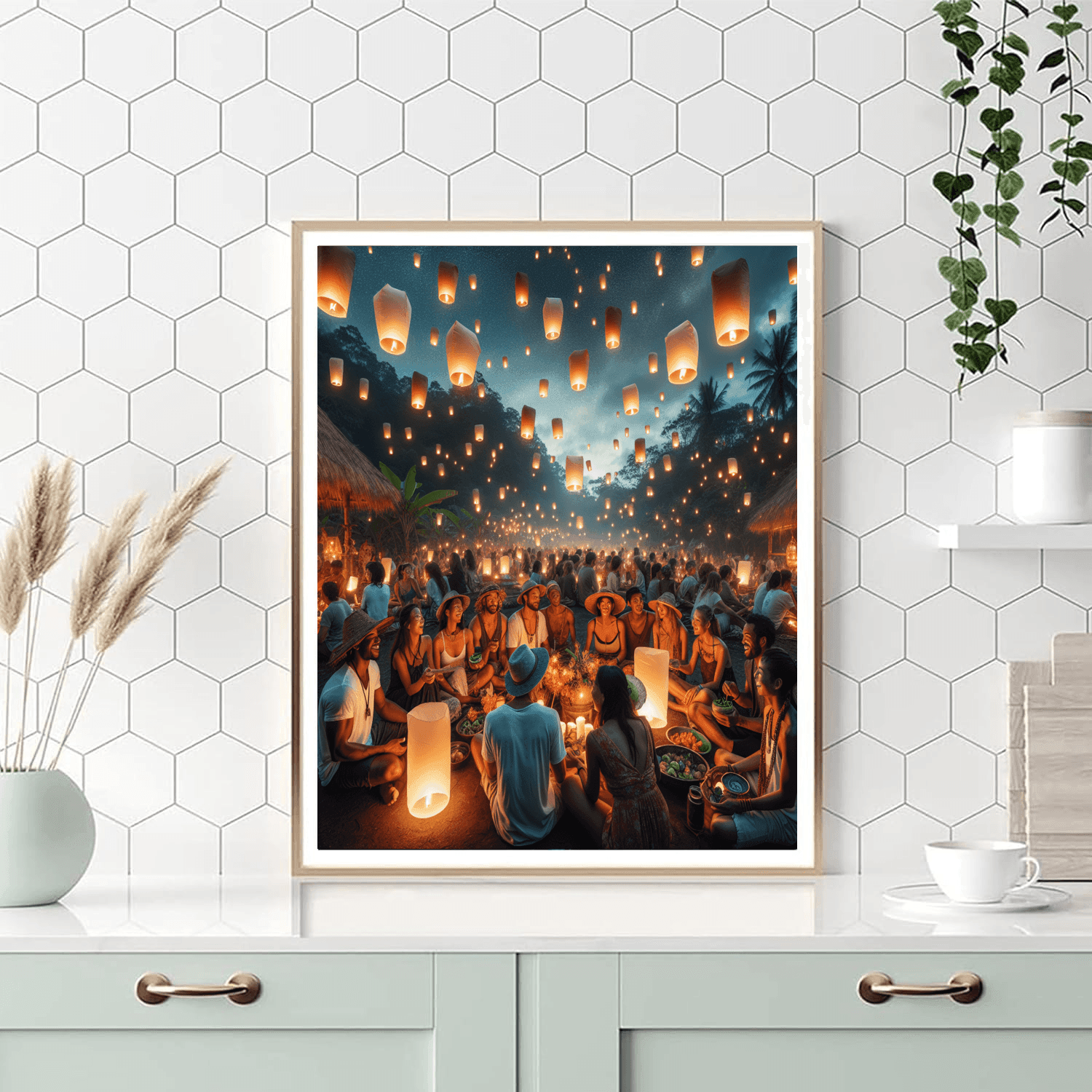 Pahoa Lantern Festival Paint By Number