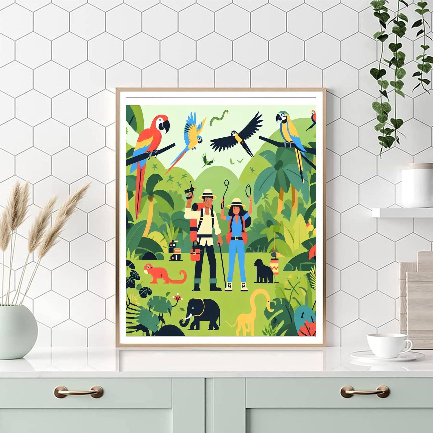 Explorers' Jungle Safari Numbered Painting Kits