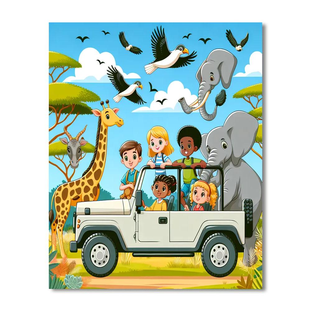 Safari On The Serengeti Paint By Number