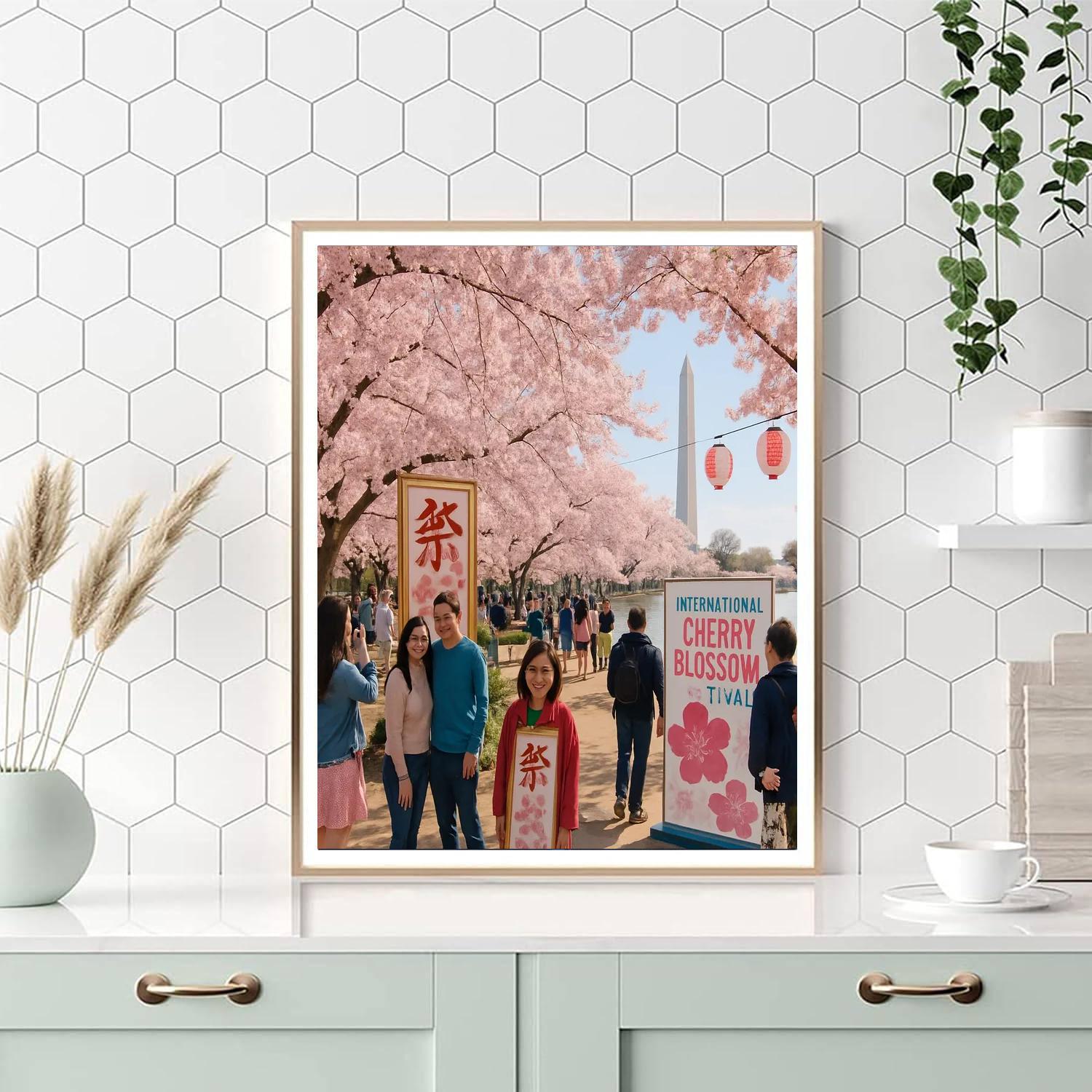 The International Cherry Blossom Festival Paint By Numbers Kits