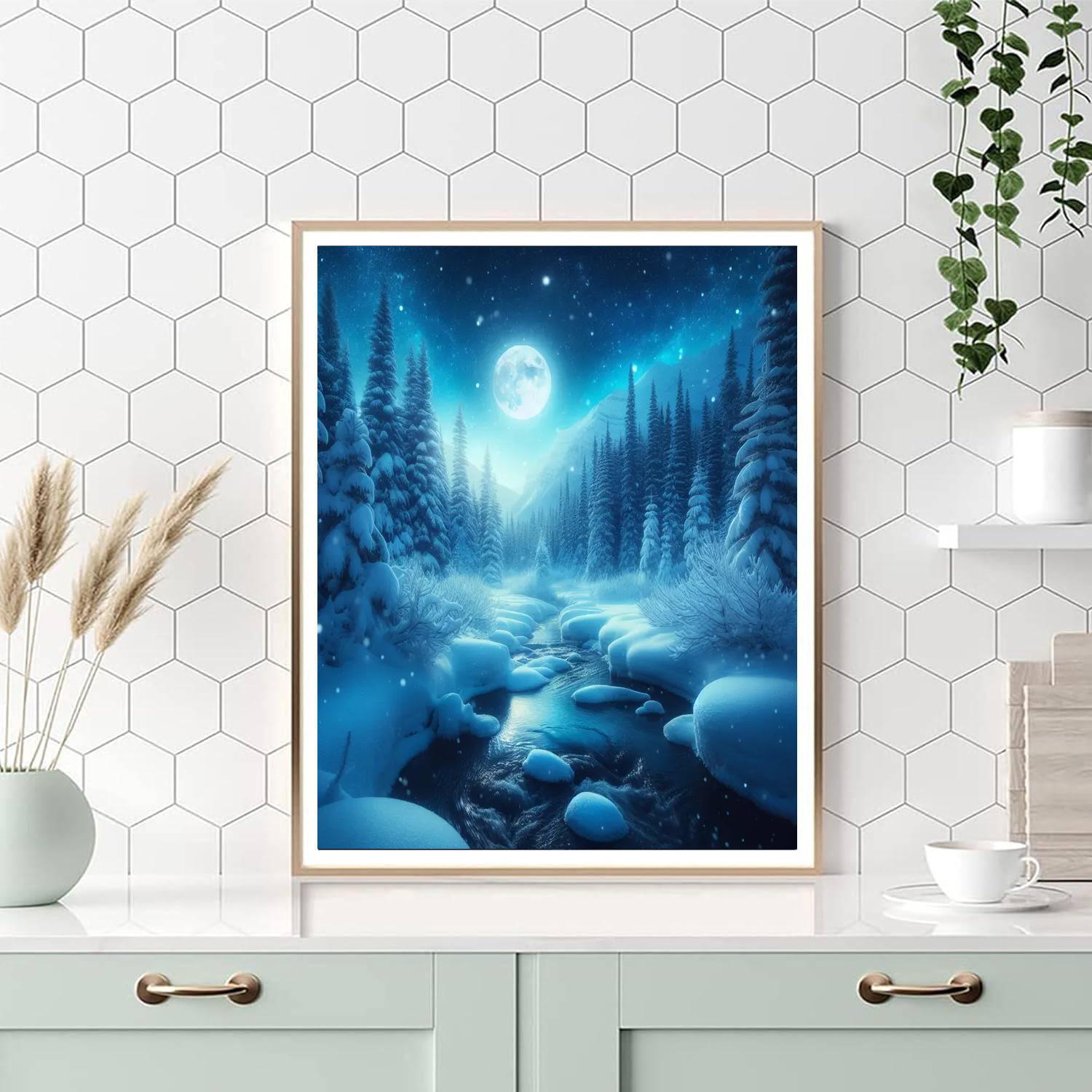 Silent Winter Night Paint By Number