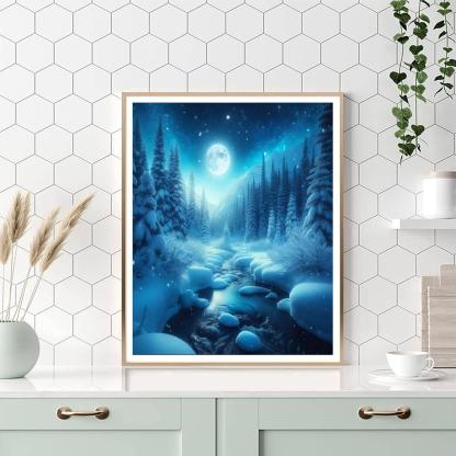 Silent Winter Night Paint By Number