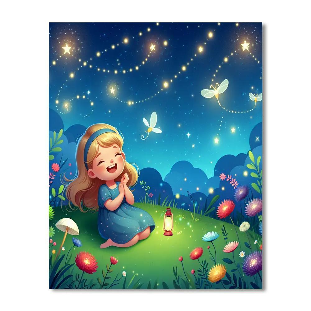 Moonlit Meadow Exploration Paint By Numbers Kits