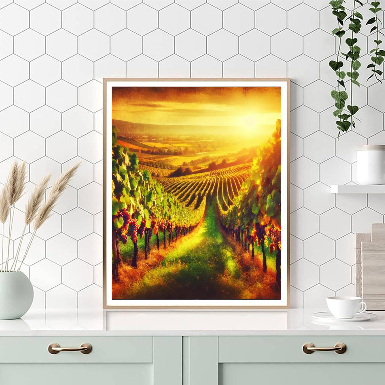 Sun-kissed Vineyard Retreat Paint By Numbers