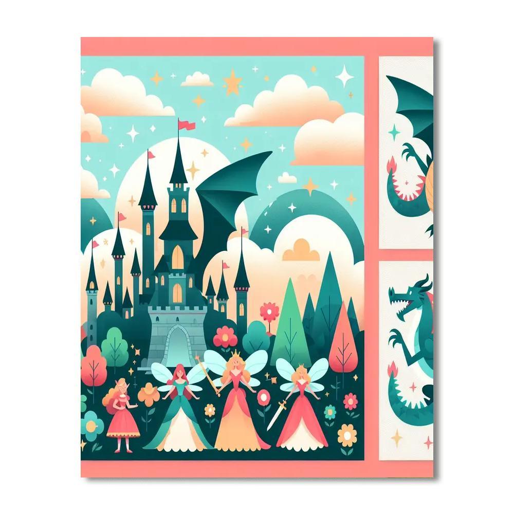 Dreamy Fairy Tale World Paint By Color