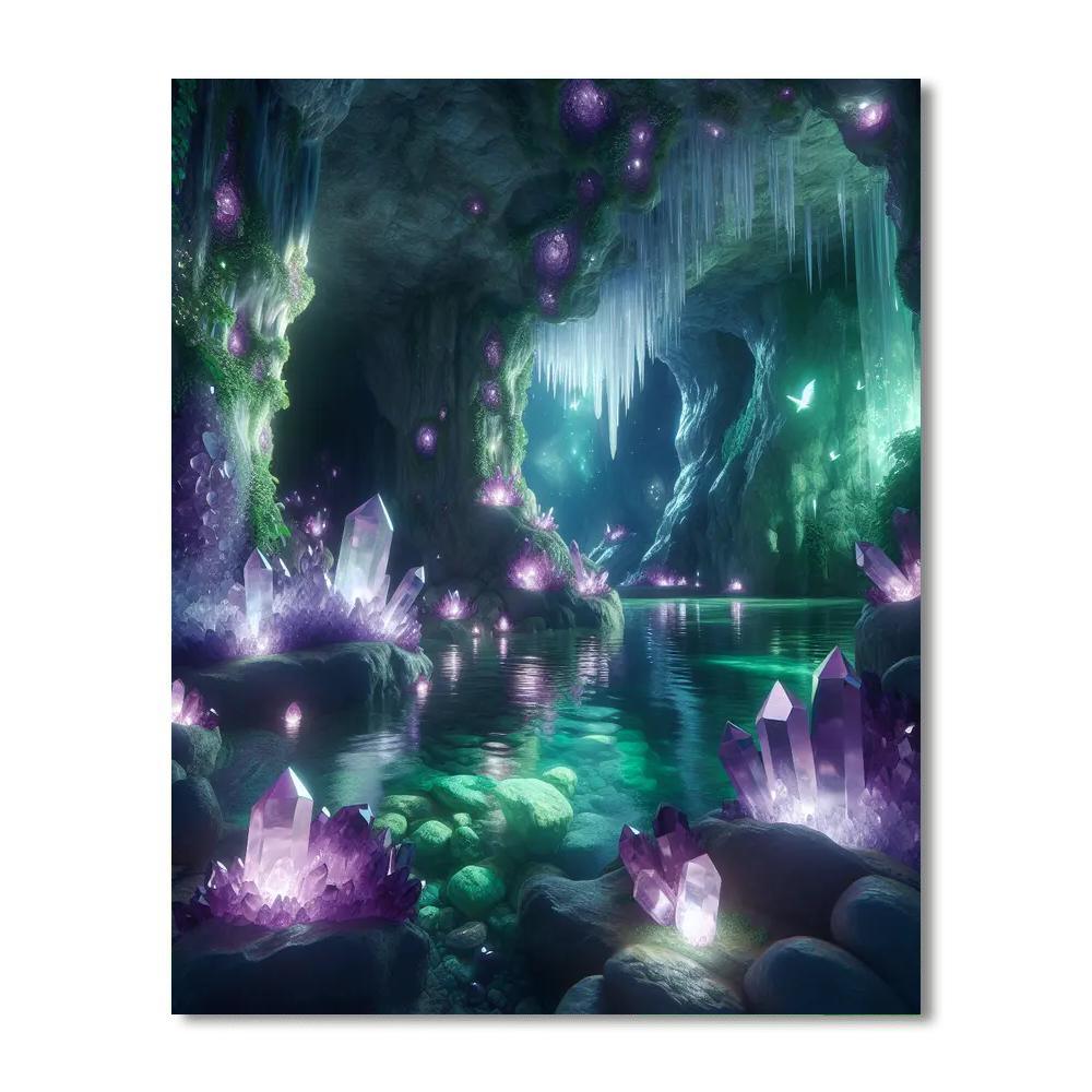 Crystal Cavern Escape Painting By Numbers Kit