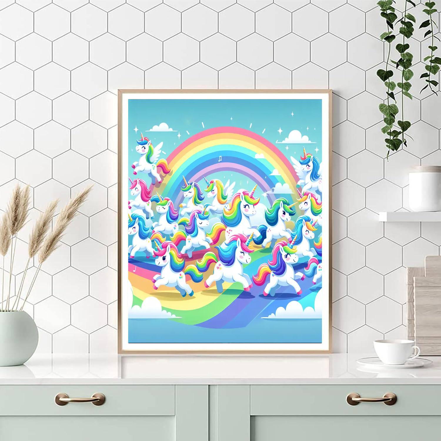 Magical Unicorn Parade Paint By Numbers